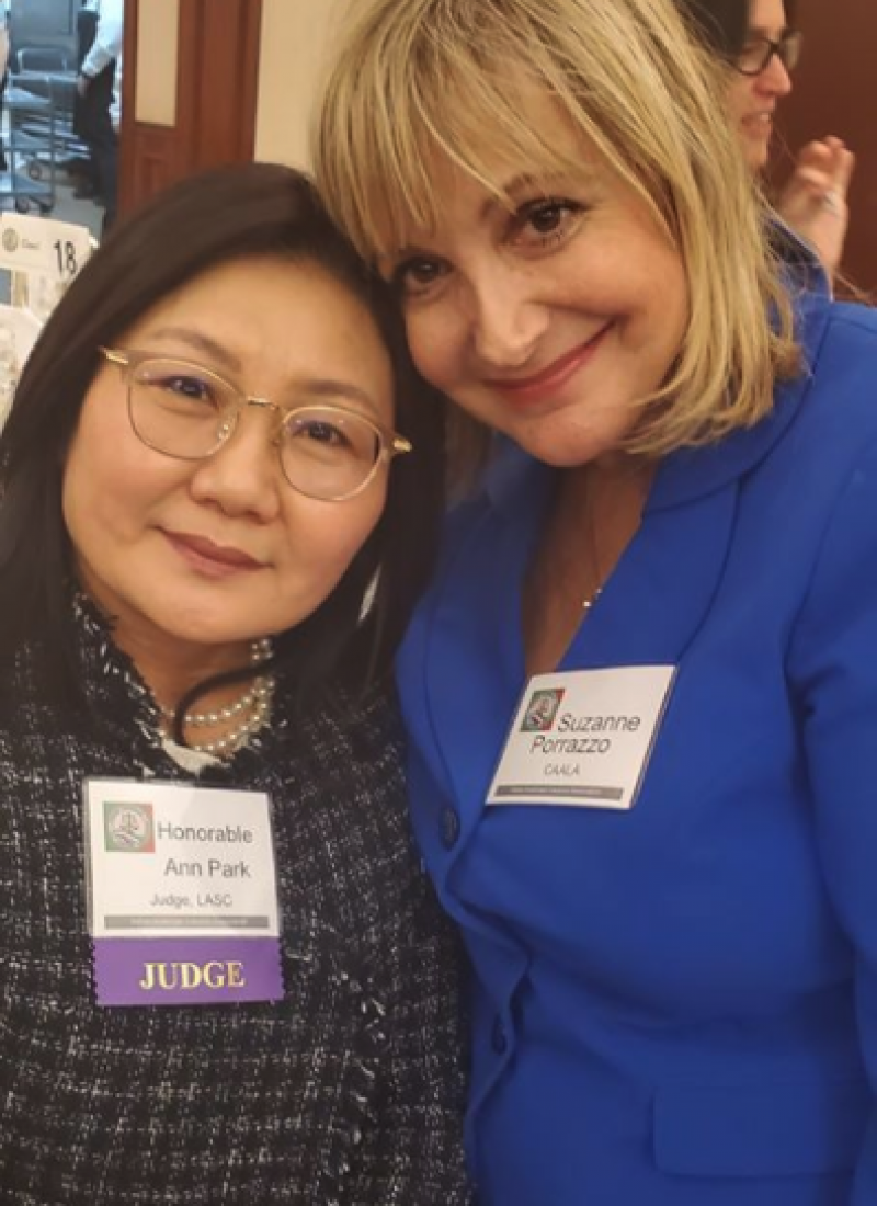 Suzanne with Judge Ann Park from LA Superior Court